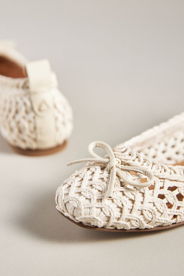 Slide View: 3: Kelsi Dagger Brooklyn Frankie Crochet Ballet Flats