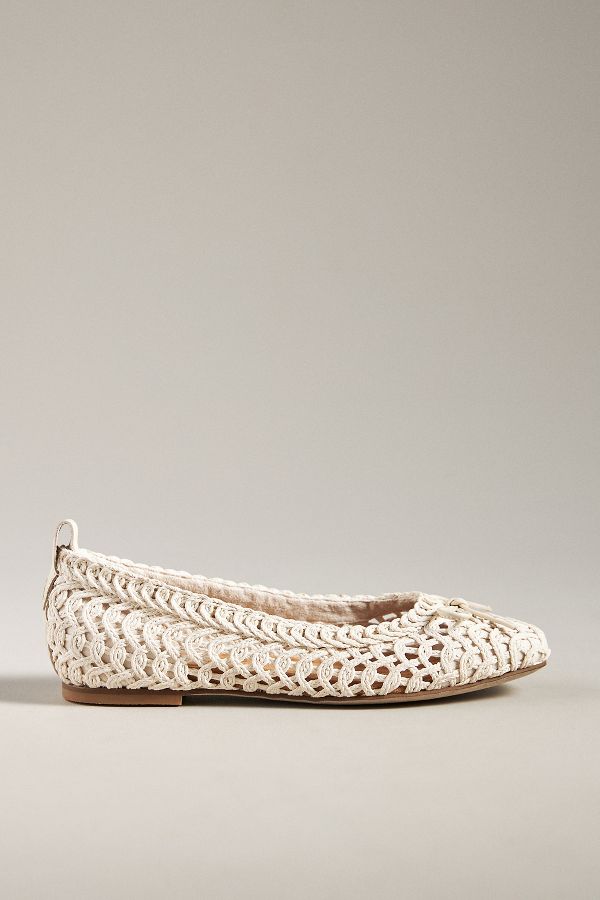 Slide View: 1: Kelsi Dagger Brooklyn Frankie Crochet Ballet Flats