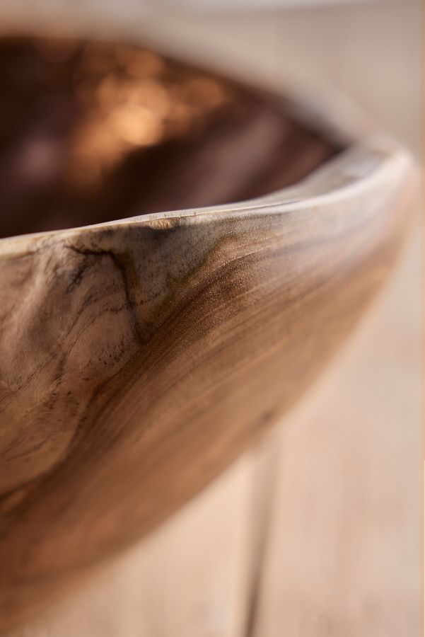 Slide View: 4: Copper + Teak Bowl