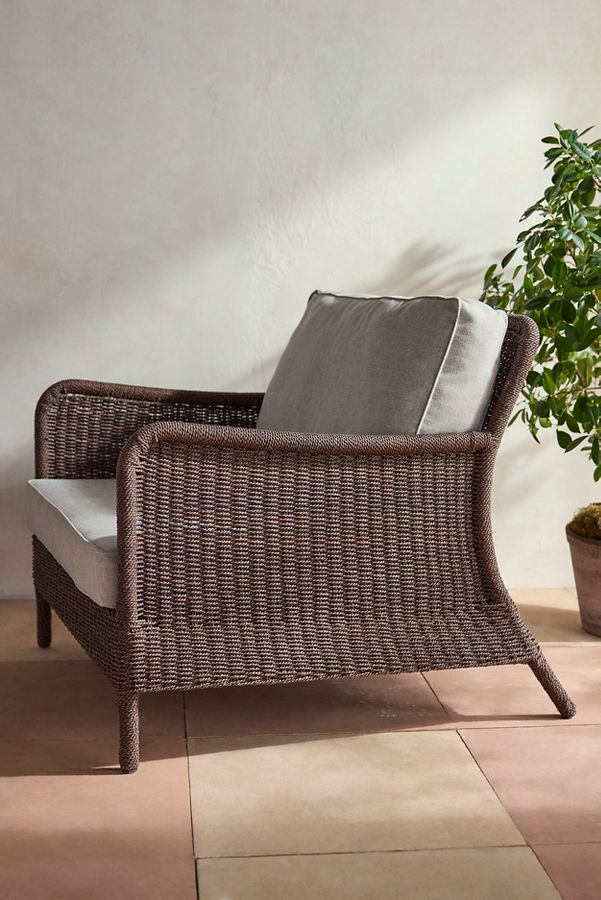 Slide View: 4: Harbor All Weather Wicker Lounge Chair