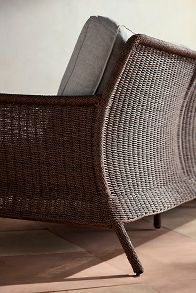 Slide View: 6: Harbor All Weather Wicker Three Seat Sofa