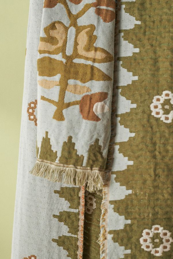 Slide View: 3: Katie Hodges Woven Tasselled Throw Blanket