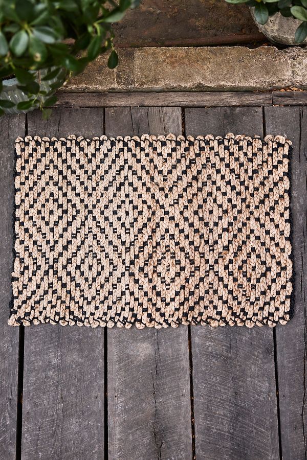 Slide View: 1: Diamond Jute Doormat