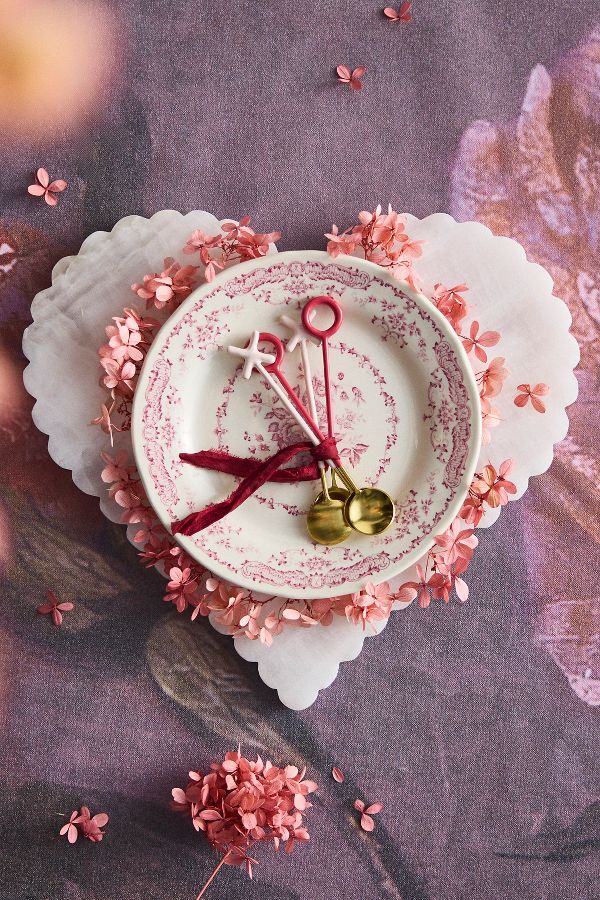 Slide View: 3: Pink Floral Side Plate