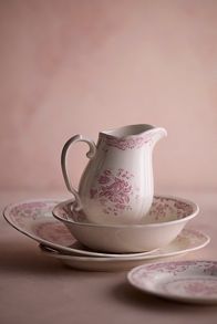 Slide View: 4: Pink Floral Side Plate