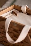 Thumbnail View 2: Woven Wood Personal Picnic Basket