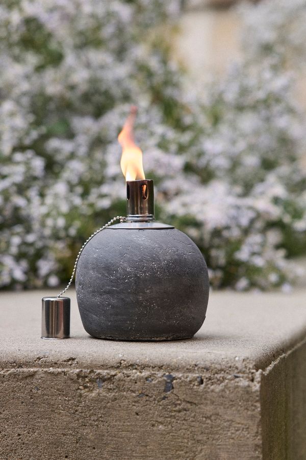 Slide View: 3: Concrete Sphere Oil Burner