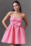 Thumbnail View 2: Sachin & Babi Sloane Taffeta Double-Bow Pleated Colorblock Mini Dress