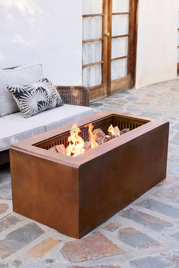 Slide View: 1: Lidded Rectangle Fire Pit