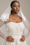 Thumbnail View 9: Watters Arien Strapless Corset Floral Appliqué A-Line Wedding Gown