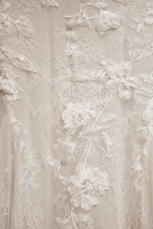 Slide View: 10: Willowby by Watters Serene Long-Sleeve Lace Wedding Gown