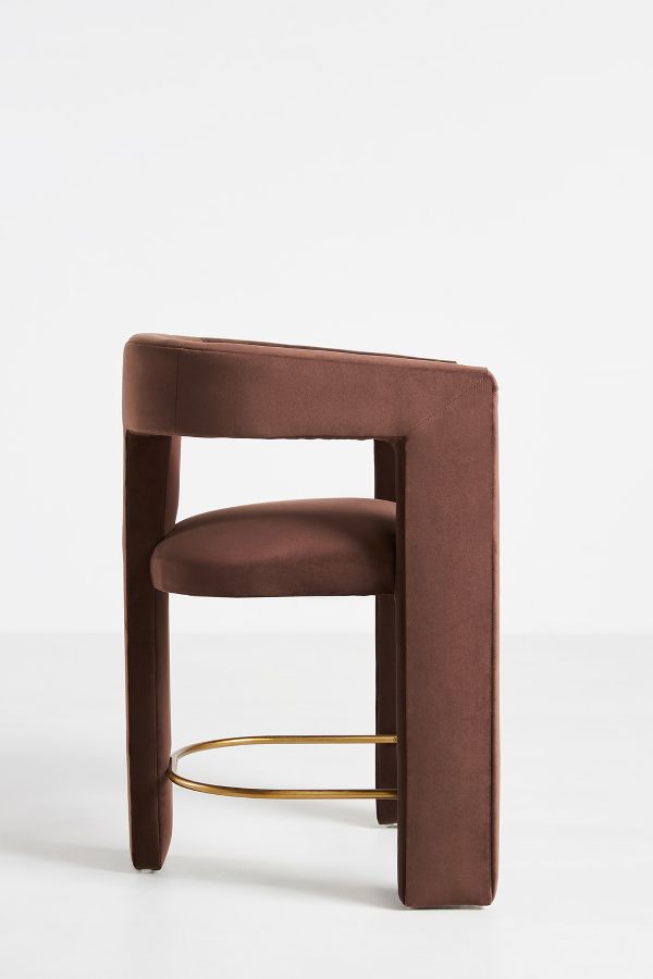 Slide View: 3: Performance Velvet Effie Counter Stool