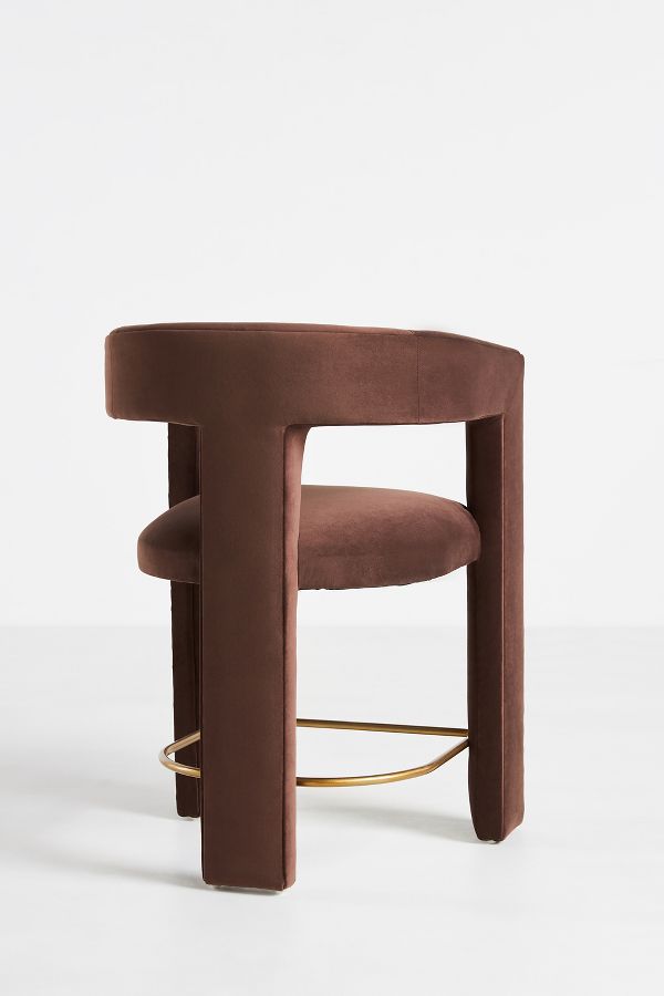 Slide View: 4: Performance Velvet Effie Counter Stool