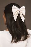 Thumbnail View 1: Christine Elizabeth Calliope Pearl and Silk Bow Barrette