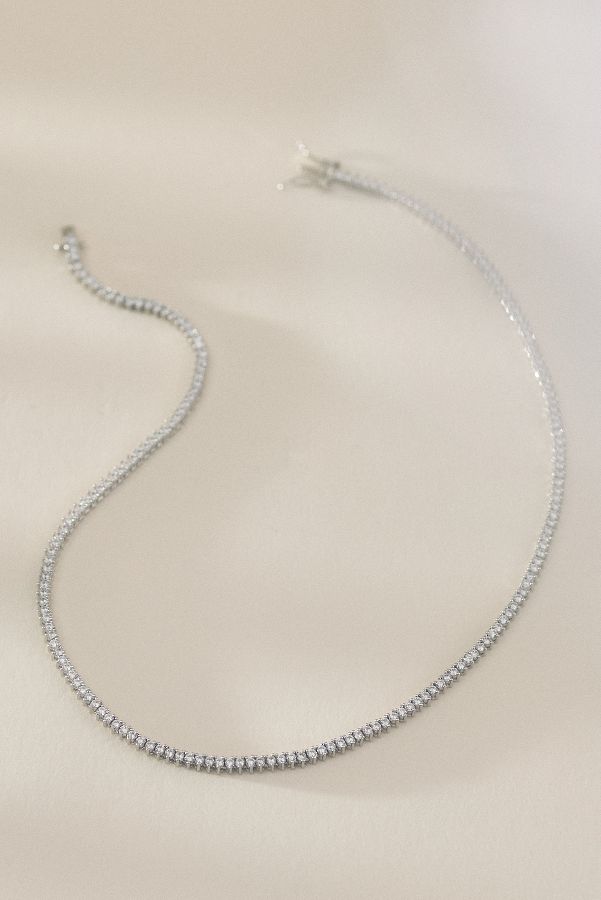 Slide View: 1: Serefina Classic Tennis Necklace