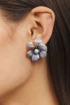 Thumbnail View 2: The Pink Reef Handpainted Floral Post Earrings