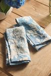 Thumbnail View 2: Floral Blues Linen Napkins, Set of 2