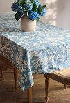 Thumbnail View 3: Floral Blues Linen Tablecloth