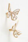 Visualizzazione miniature 2: Delia Mother-of-Pearl Butterfly Door Knobs, Set of 2