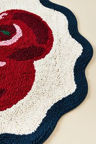 Slide View: 2: Maeve by Anthropologie Cherry Tufted Cotton Bath Mat