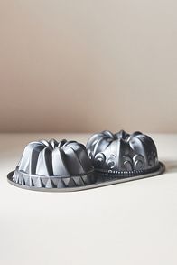 Slide View: 1: Nordic Ware Bundt Duet Pan