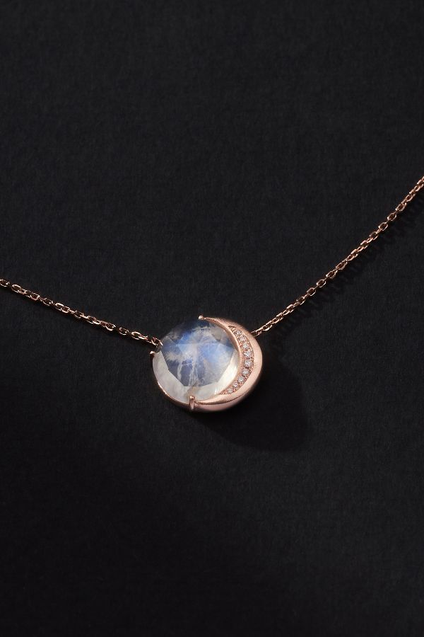 Slide View: 2: Sirciam Jewelry Moon Phase Necklace