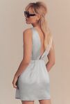 Thumbnail View 2: BHLDN Alice High-Neck Stretch Satin Mini Dress