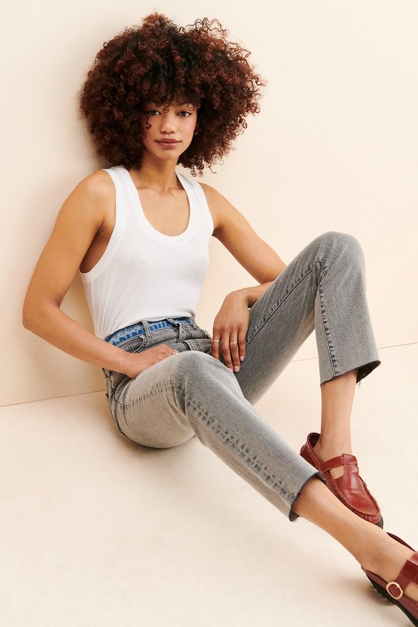 Slide View: 1: LE JEAN Sabine Straight Jeans