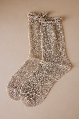 Rüschen-Lurex-Glitzer-Socken​​​​​​​