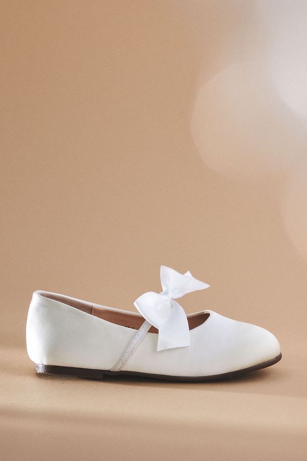 Slide View: 2: Princess Daliana Girls Bow Slip-On Shoes