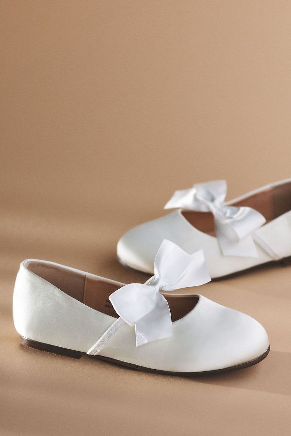 Slide View: 3: Princess Daliana Girls Bow Slip-On Shoes