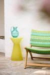 Thumbnail View 6: Havana Wicker + Teak Armless Chair, Green Stripe