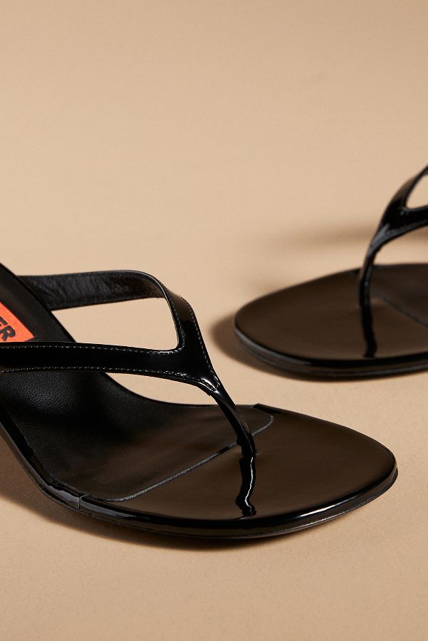 Slide View: 5: SIMONMILLER Beep Heeled Thong Sandals