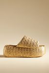 Thumbnail View 1: SIMONMILLER Cloudy Raffia Platform Slide Sandals