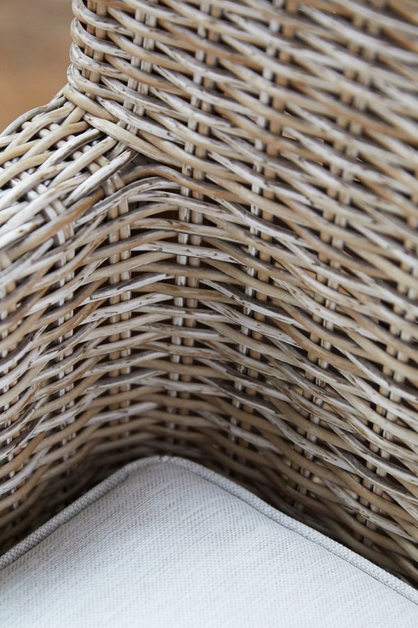 Slide View: 4: Ridgeline Wicker + Teak Armchair