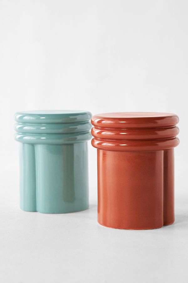 Slide View: 2: Georgie Ceramic Stool