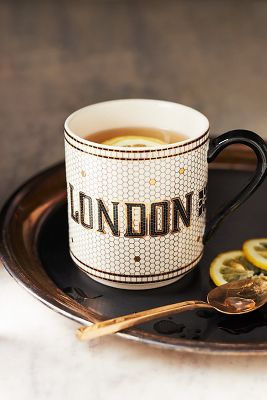 The Bistro Tile Stoneware Mug: Cities Edition