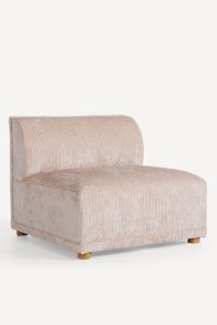 Slide View: 4: Corduroy Celine Modular Armless Chair