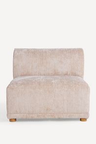 Slide View: 1: Corduroy Celine Modular Armless Chair