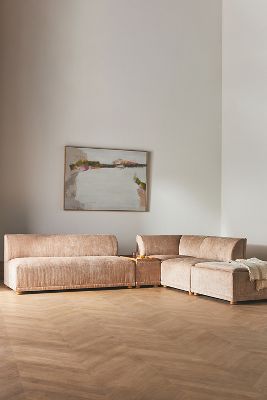 Corduroy Celine Modular Armless Sofa