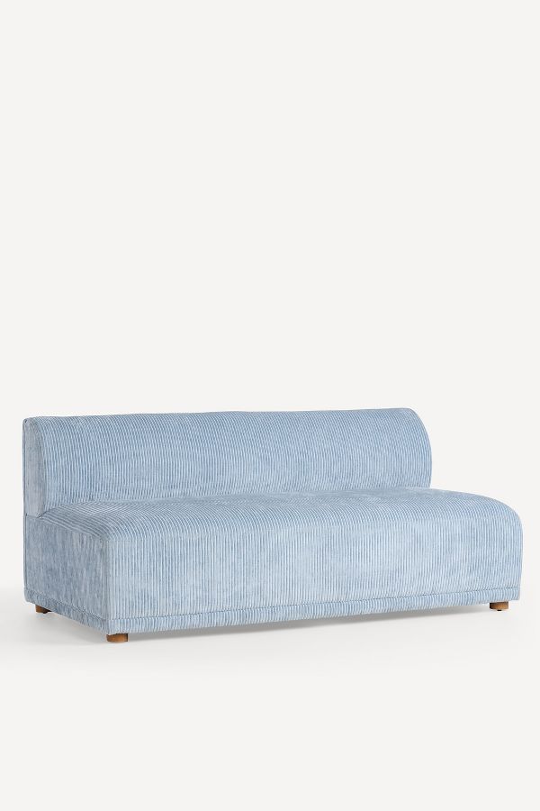 Slide View: 5: Corduroy Celine Modular Armless Sofa