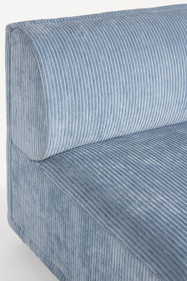 Slide View: 3: Corduroy Celine Modular Armless Sofa