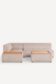 Slide View: 2: Corduroy Celine Large Storage Ottoman