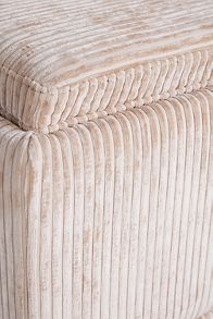 Slide View: 4: Corduroy Celine Small Storage Ottoman