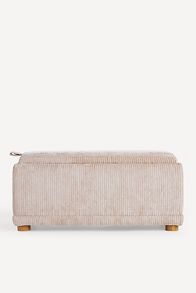 Slide View: 5: Corduroy Celine Small Storage Ottoman