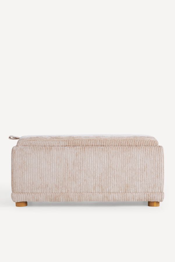 Slide View: 5: Celine Corduroy Small Storage Ottoman