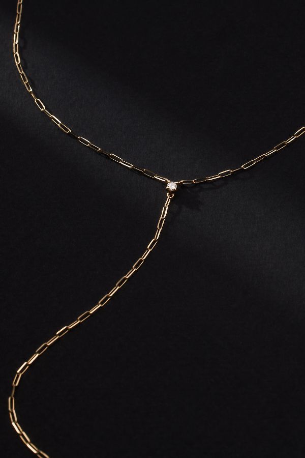 Slide View: 2: Rachel Reid Jewelry Y-Chain Necklace