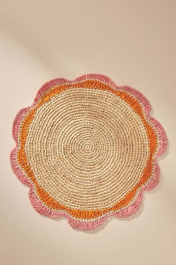 Slide View: 3: Handwoven Garden Party Placemat