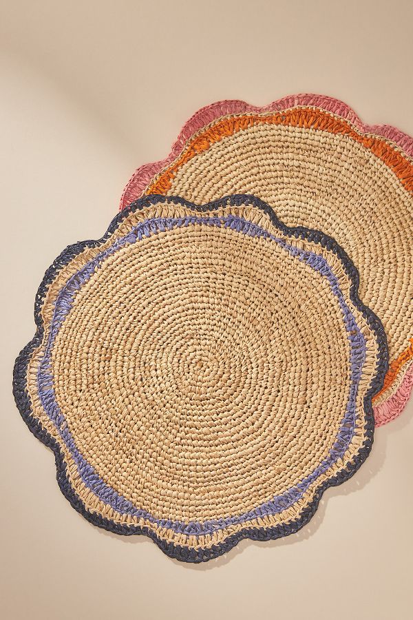 Slide View: 2: Handwoven Garden Party Placemat