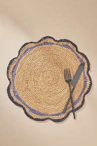 Slide View: 1: Handwoven Garden Party Placemat